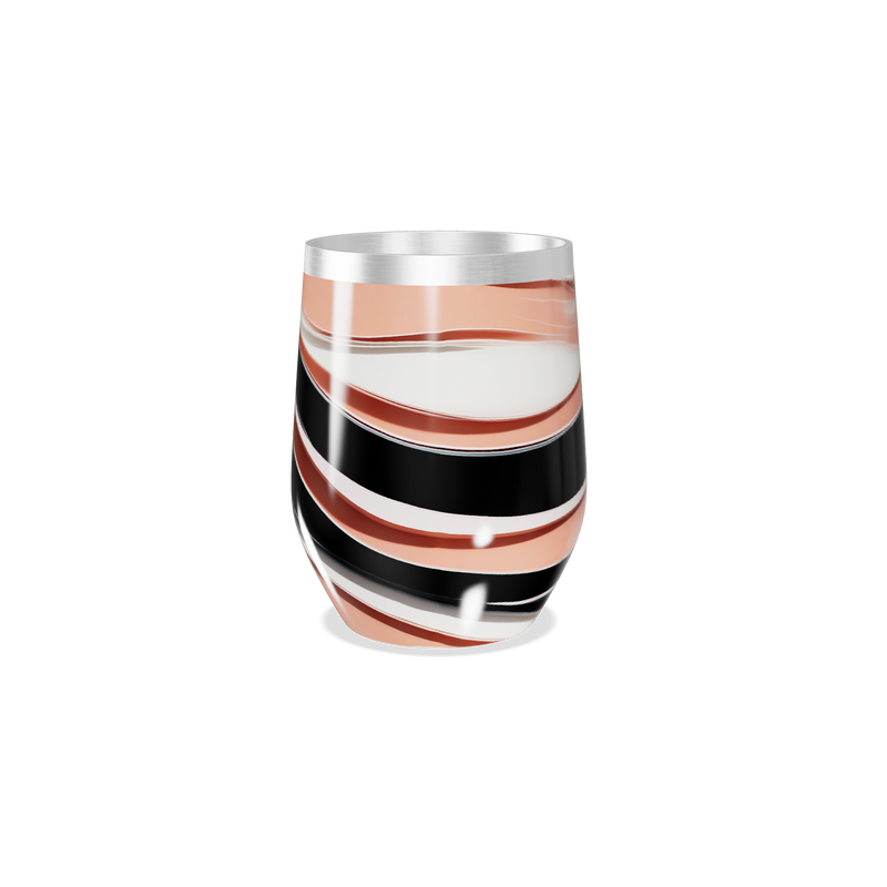 Copo Térmico Slim - Listras Preto e Branco