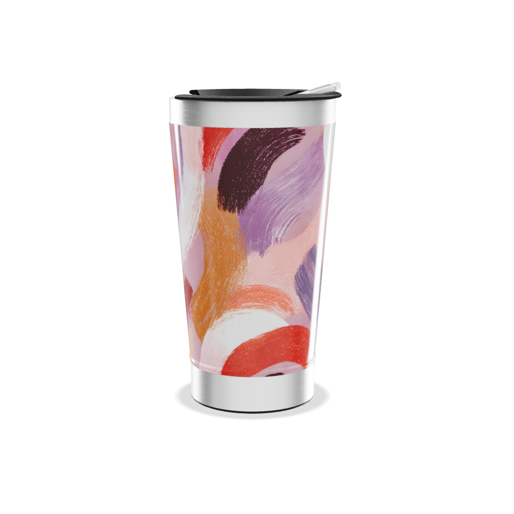Copo Térmico - Estampa Abstrata Colorida