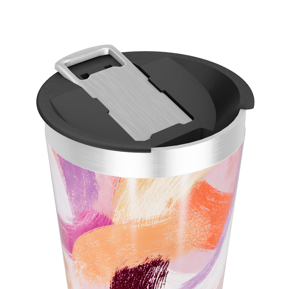 Copo Térmico - Estampa Abstrata Colorida