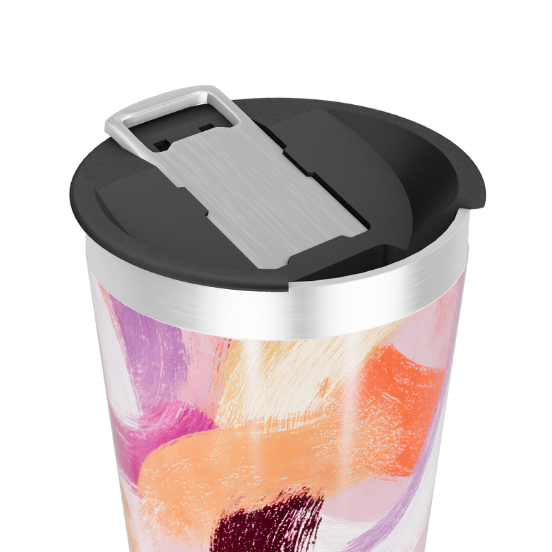 Copo Térmico - Estampa Abstrata Colorida