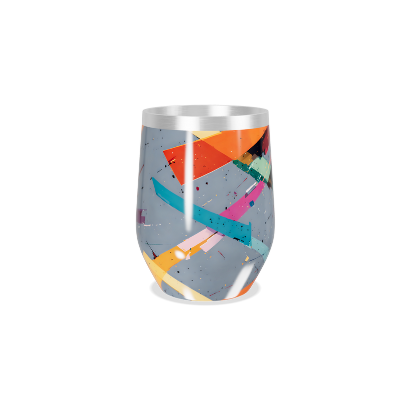 Copo Térmico Slim - Multicolorido Abstrato