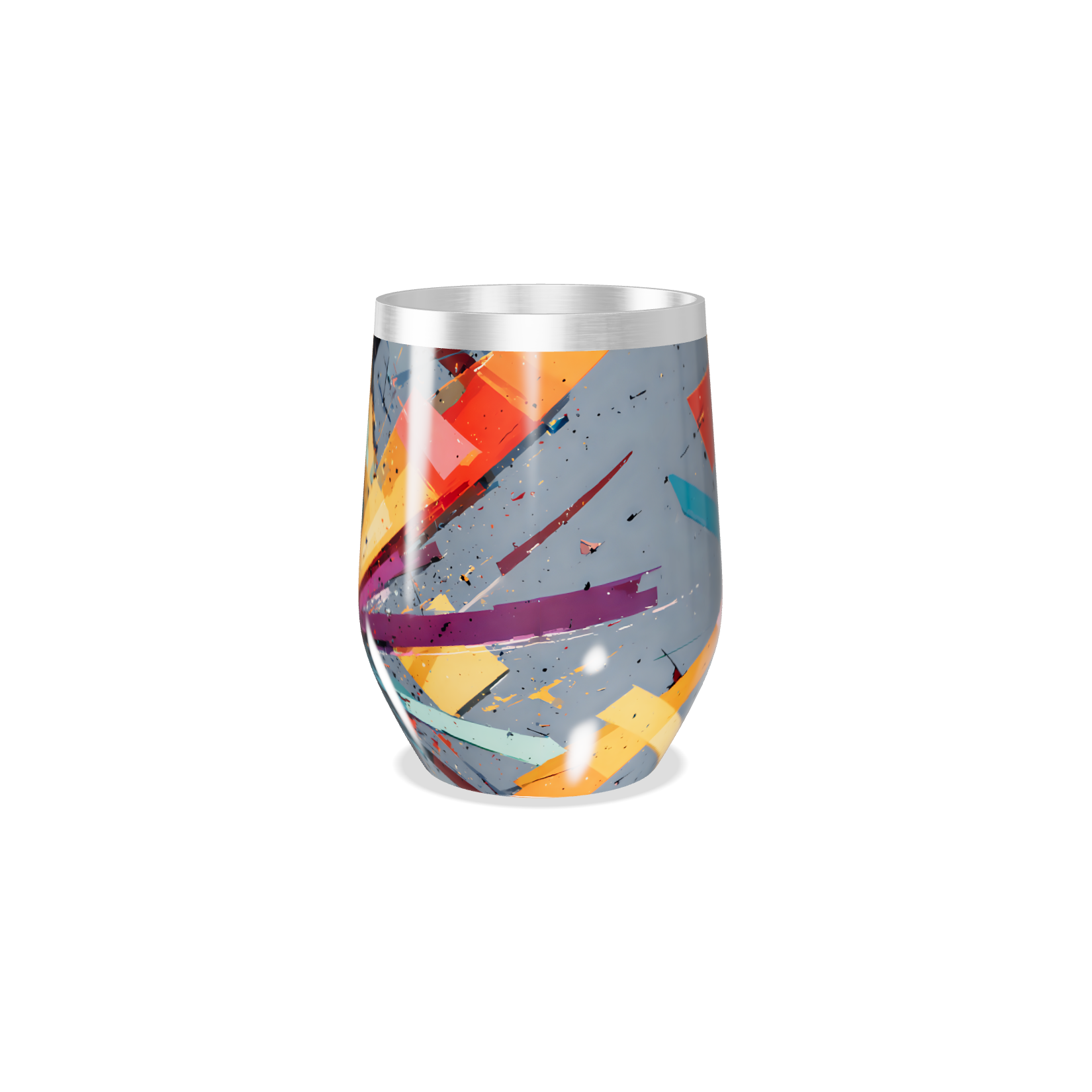 Copo Térmico Slim - Multicolorido Abstrato