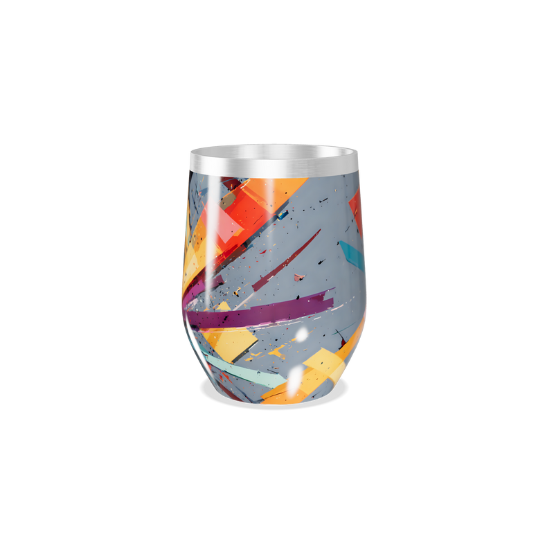 Copo Térmico Slim - Multicolorido Abstrato