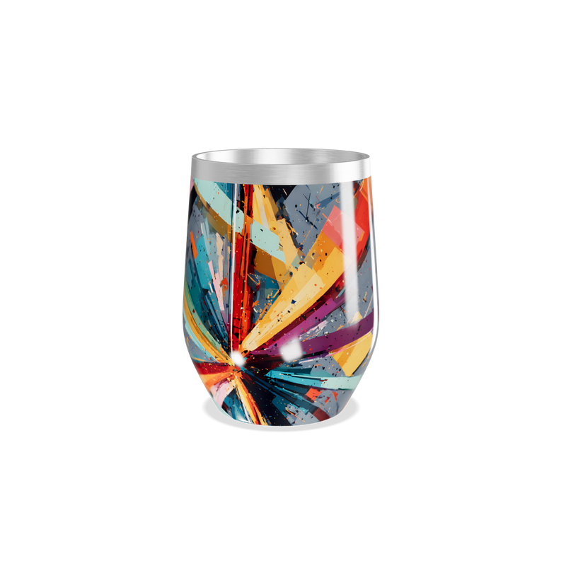 Copo Térmico Slim - Multicolorido Abstrato
