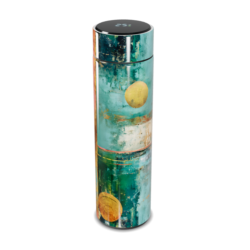 Garrafa Térmica Touch - Estampa Abstrata Colorida