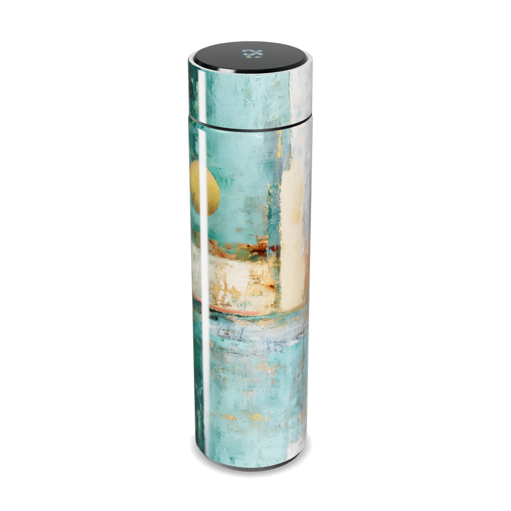 Garrafa Térmica Touch - Estampa Abstrata Colorida