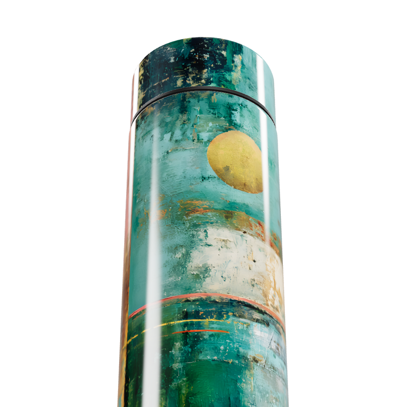 Garrafa Térmica Touch - Estampa Abstrata Colorida