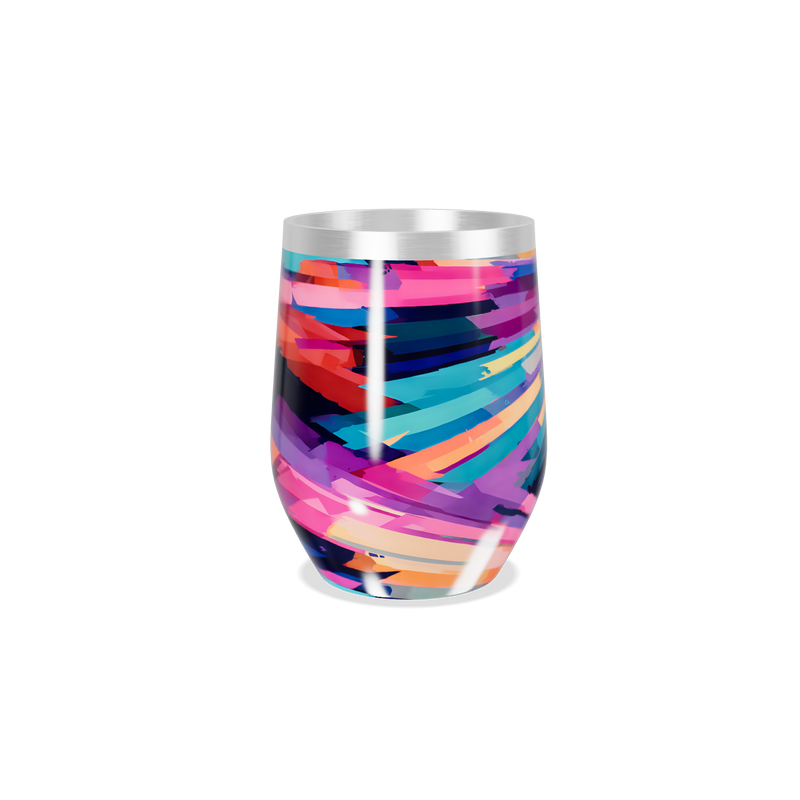 Copo Térmico Slim - Estampado Colorido Aço Inox