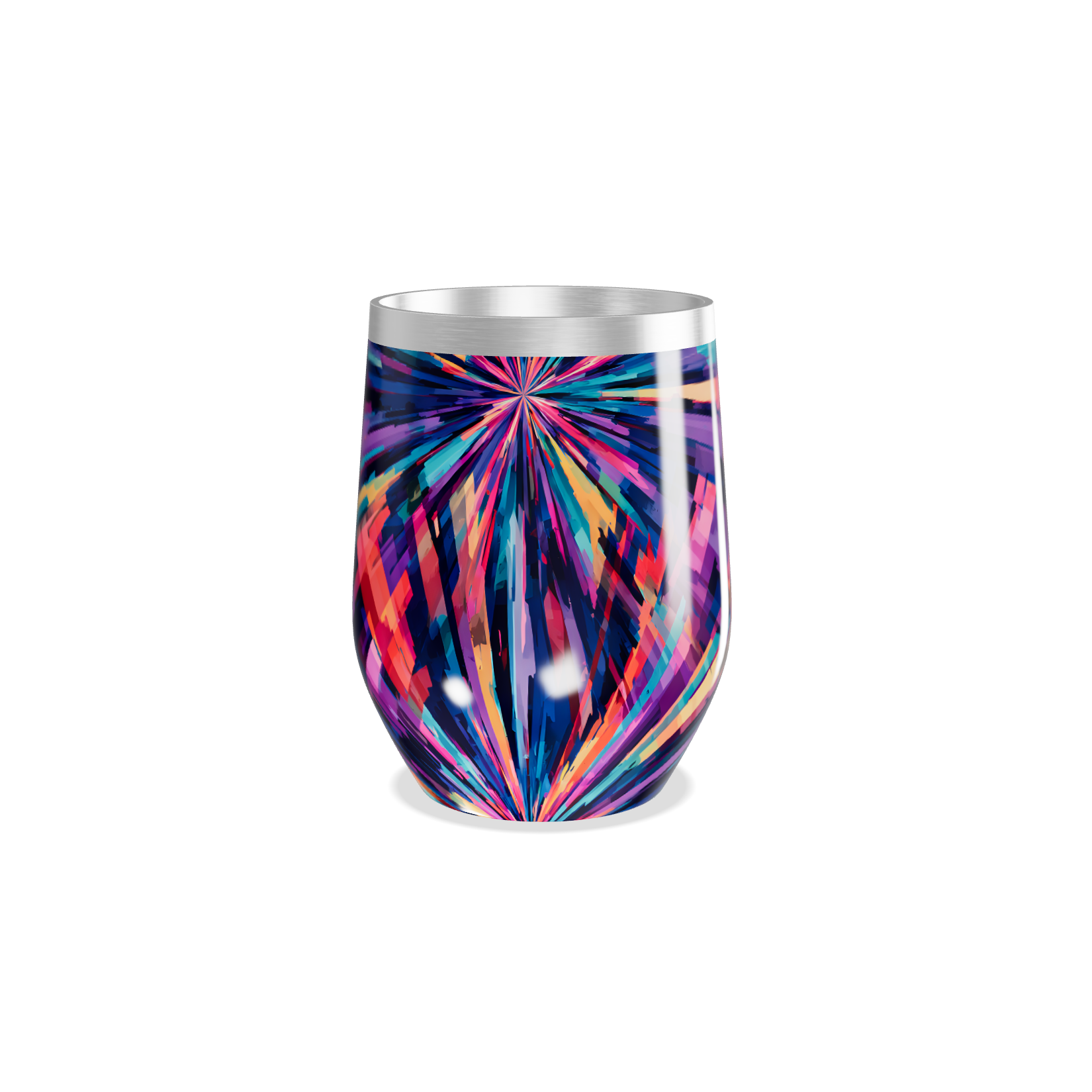 Copo Térmico Slim - Estampado Colorido Aço Inox