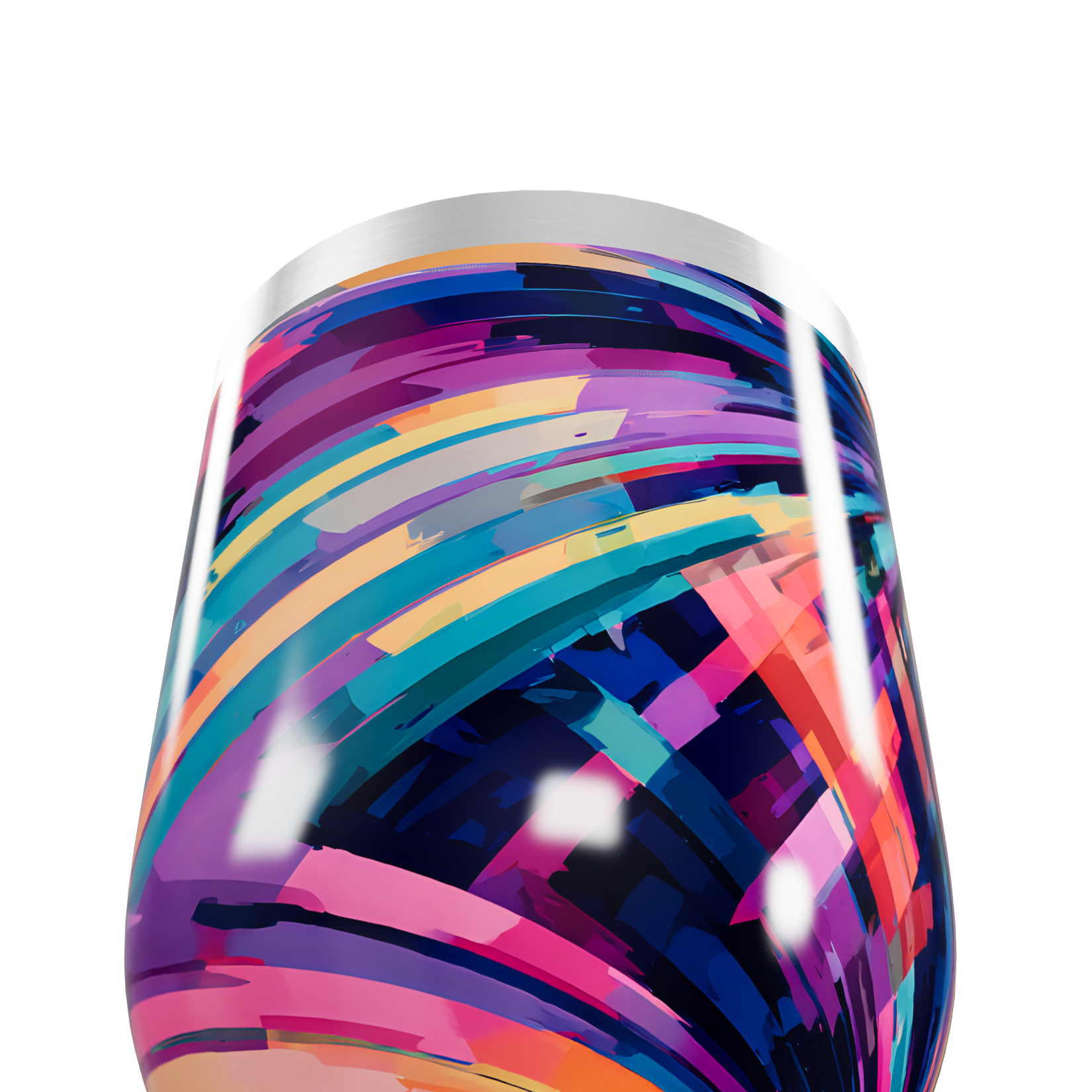 Copo Térmico Slim - Estampado Colorido Aço Inox