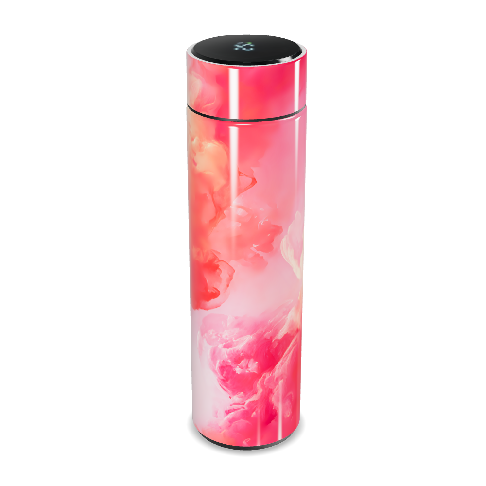 Garrafa Térmica Touch - Rosa Impressão Nuvem