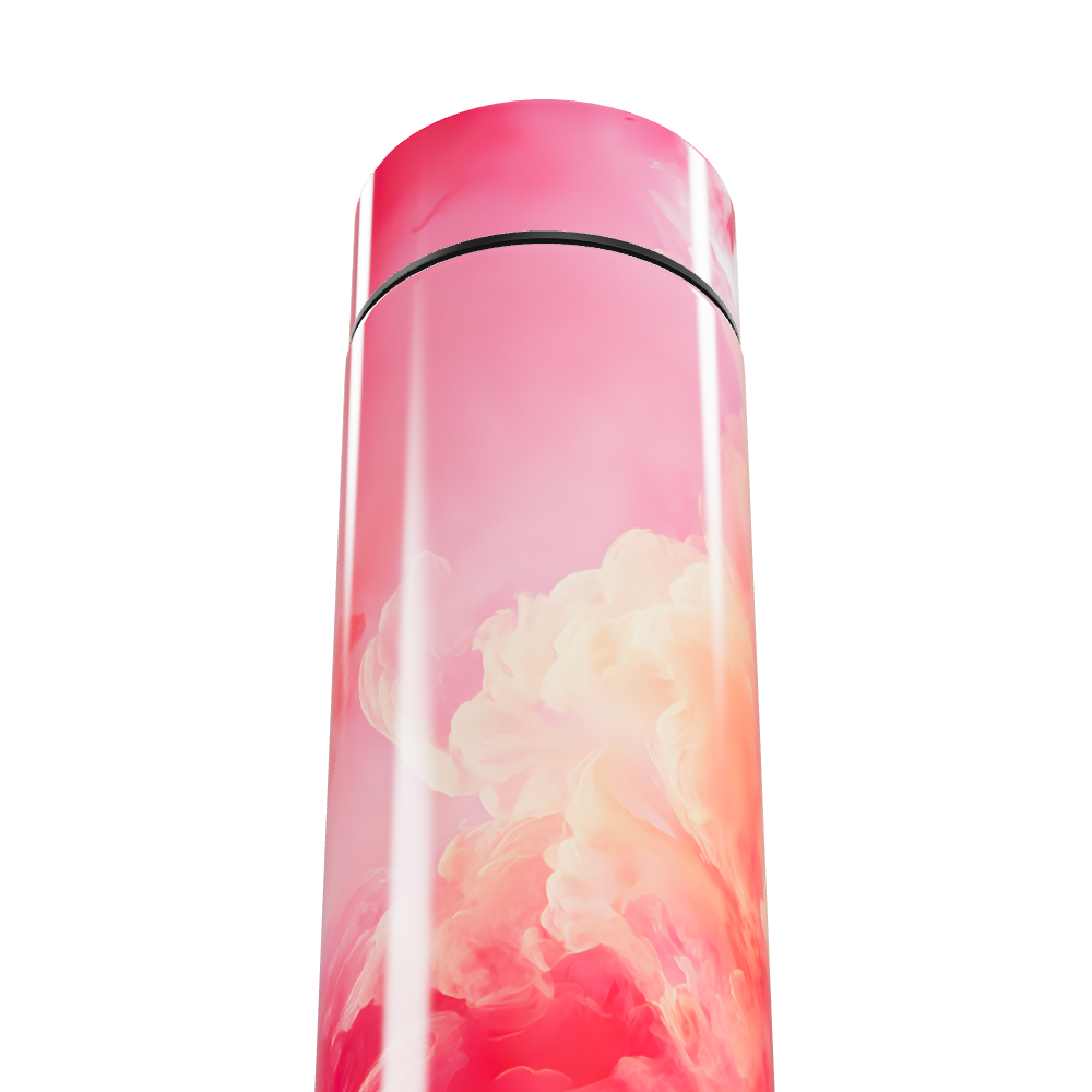 Garrafa Térmica Touch - Rosa Impressão Nuvem