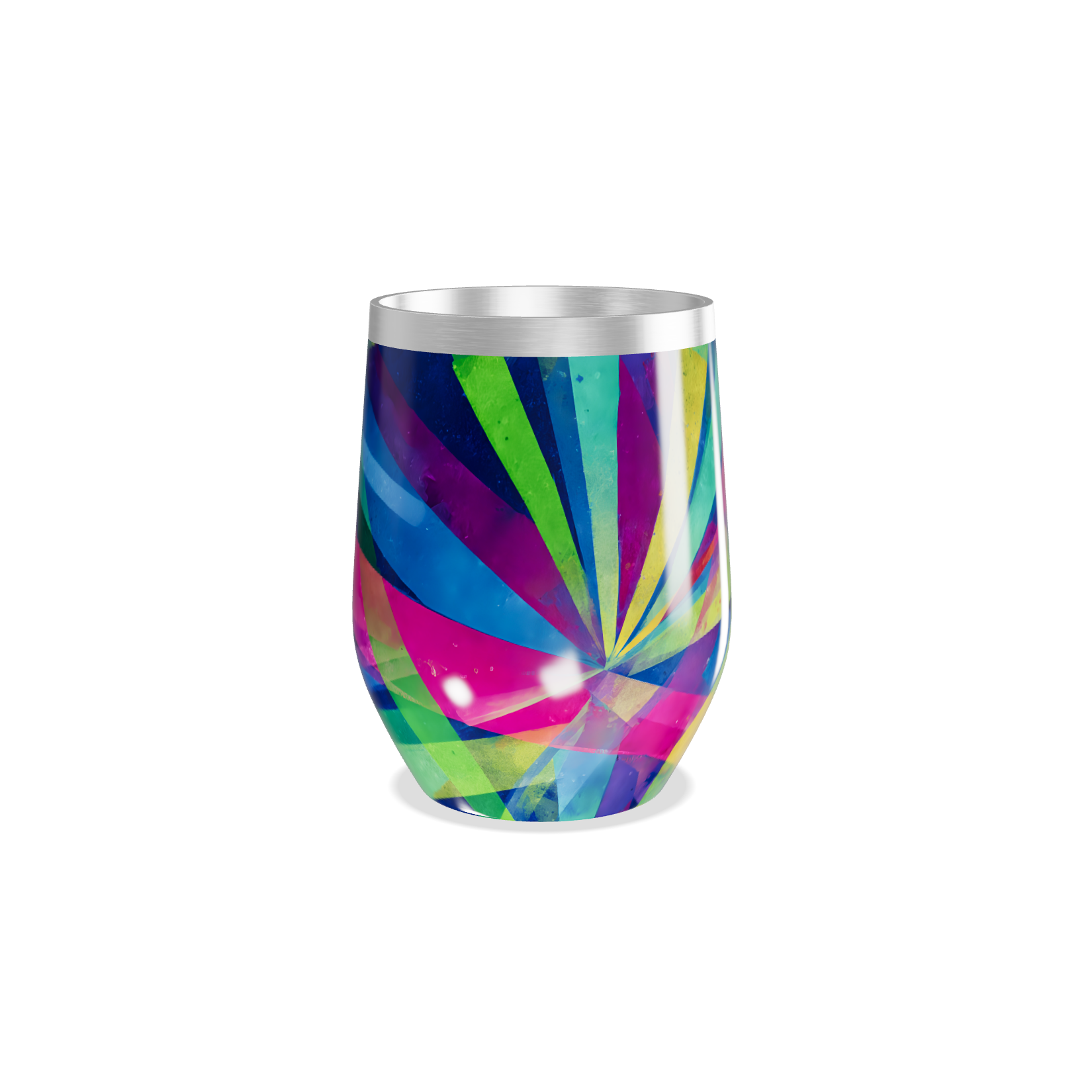 Copo Térmico Slim - Colorido com Listras