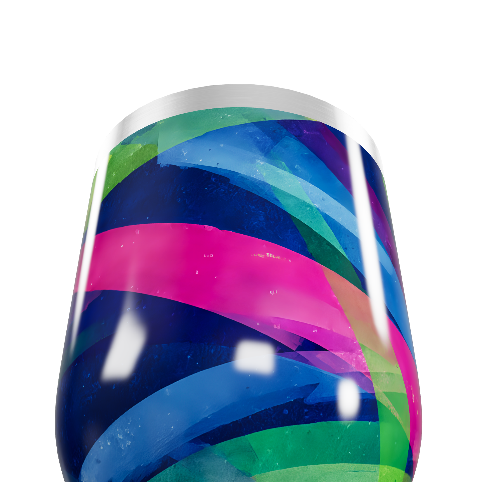 Copo Térmico Slim - Colorido com Listras