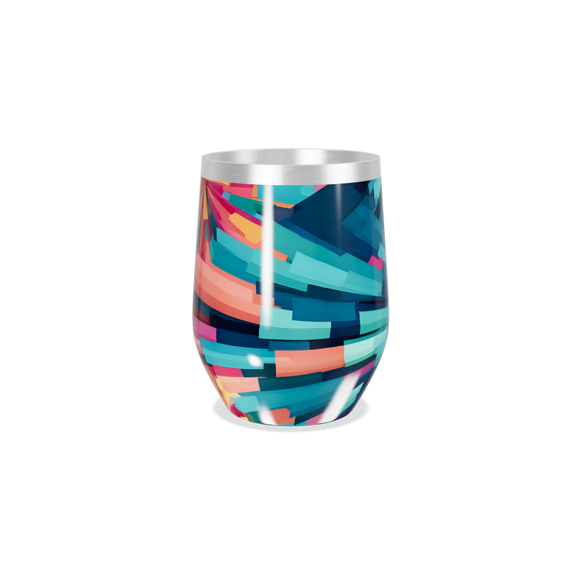 Copo Térmico Slim - Estampa Colorida Aço Inox