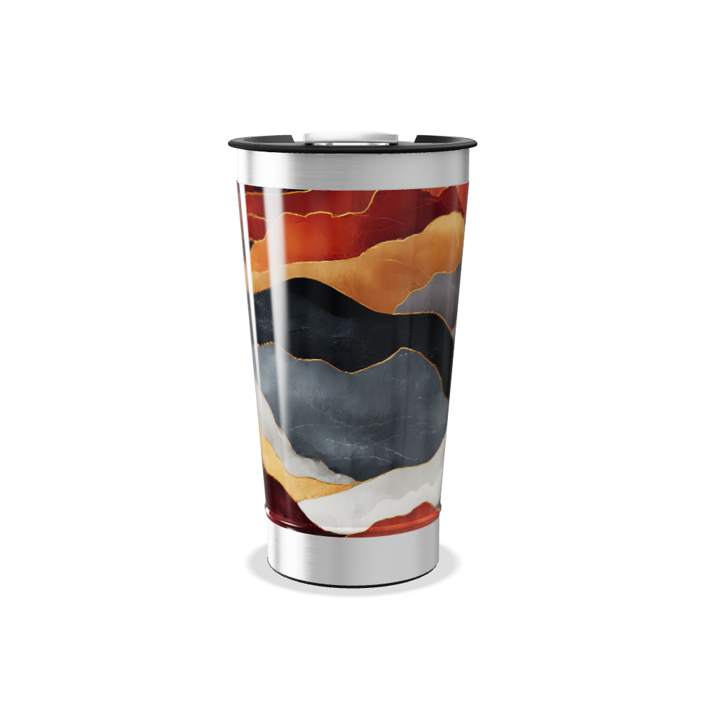 Copo Térmico - Estampa Marmorizada Colorida