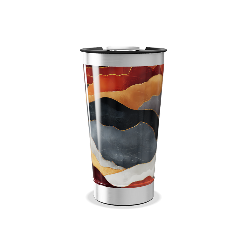 Copo Térmico - Estampa Marmorizada Colorida