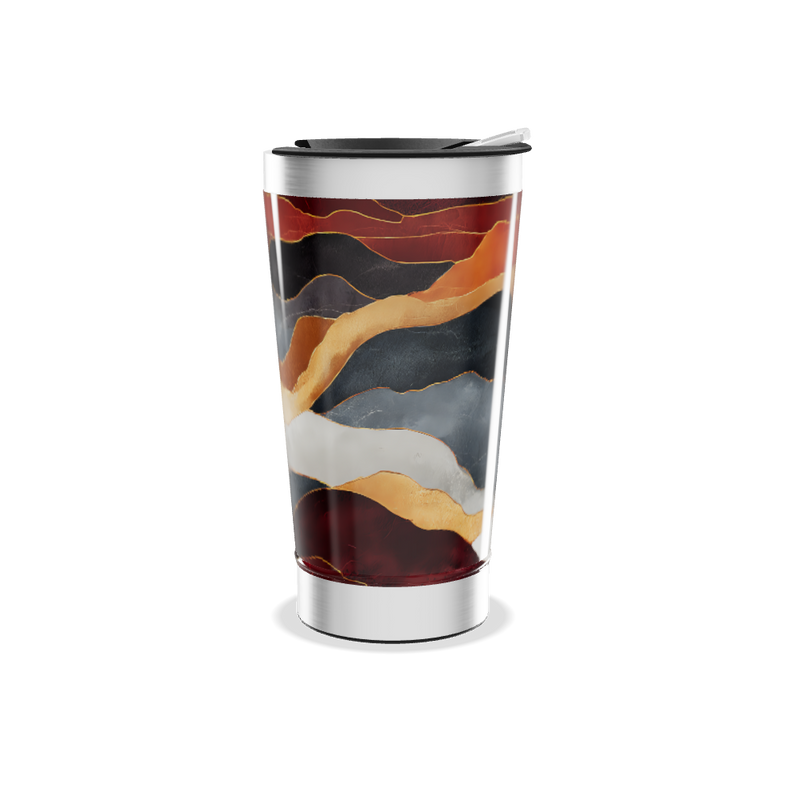 Copo Térmico - Estampa Marmorizada Colorida