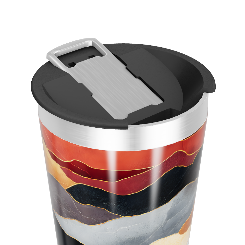 Copo Térmico - Estampa Marmorizada Colorida