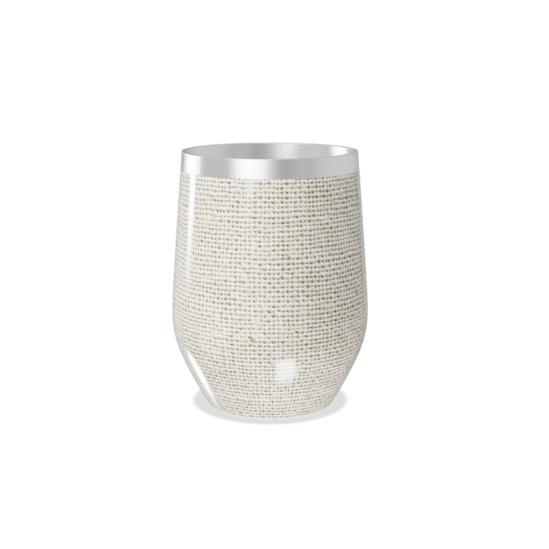 Copo Térmico Slim - Linho Bege Aço Inox