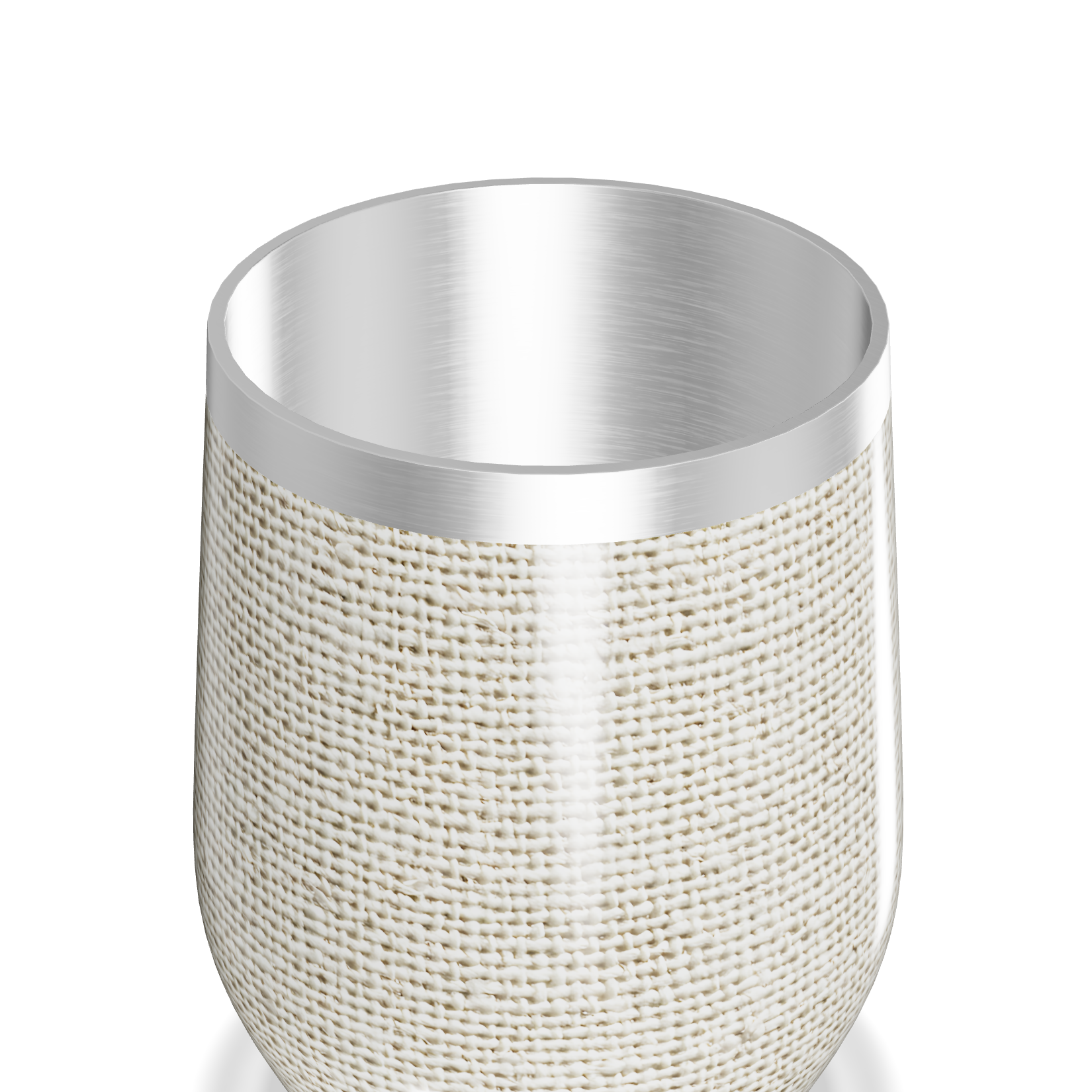 Copo Térmico Slim - Linho Bege Aço Inox