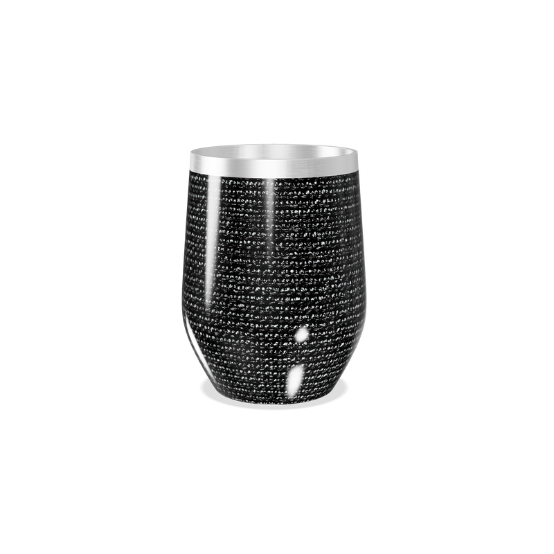 Copo Térmico Slim - Preto Texturizado Aço