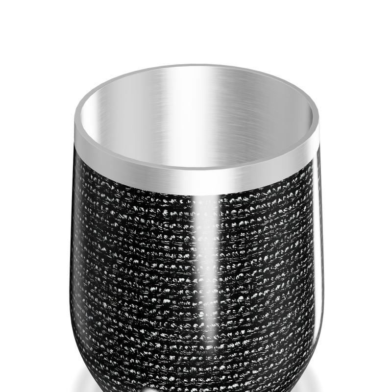 Copo Térmico Slim - Preto Texturizado Aço