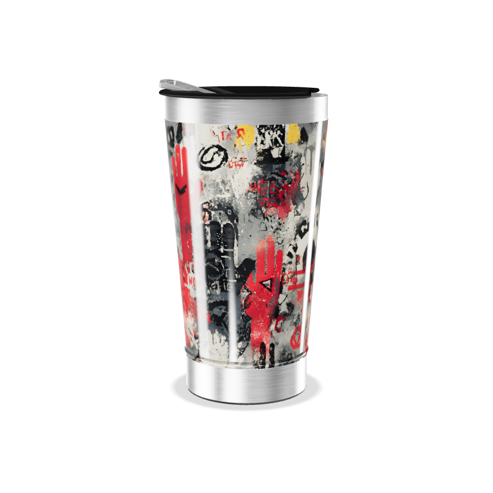 Copo Térmico - Estampa Mãos Coloridas