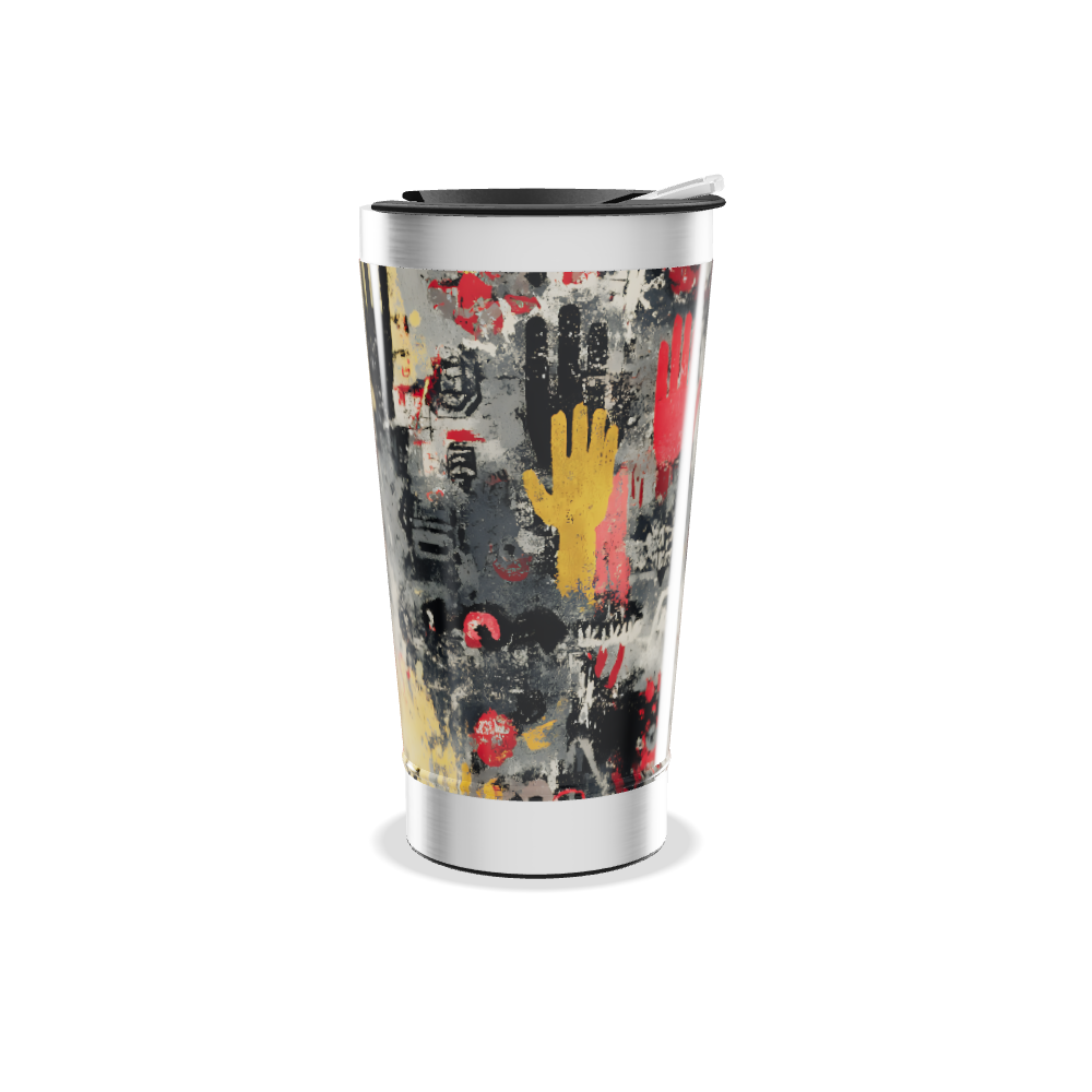 Copo Térmico - Estampa Mãos Coloridas