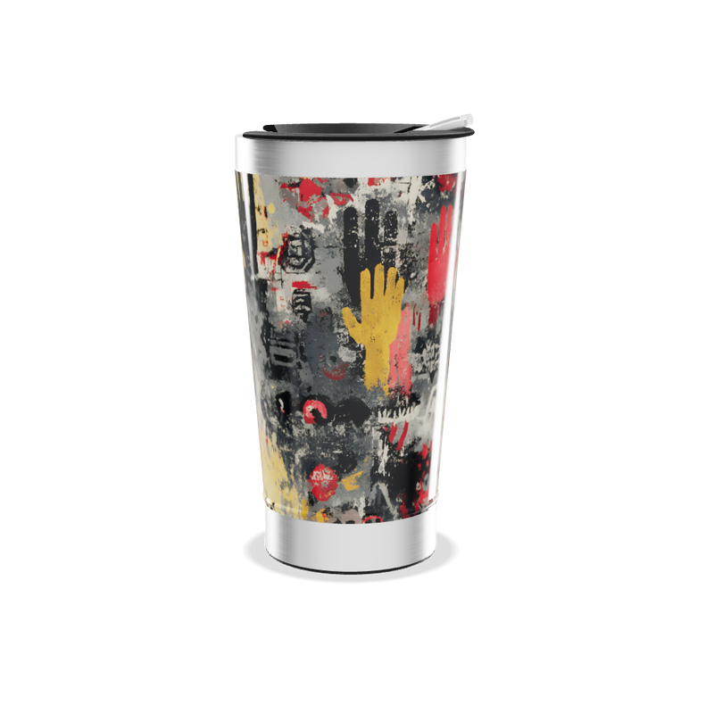 Copo Térmico - Estampa Mãos Coloridas