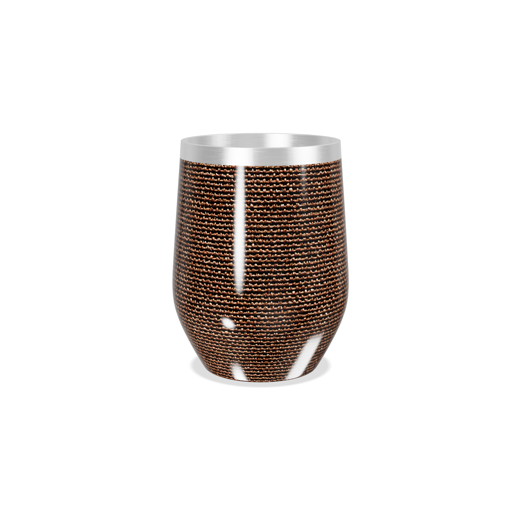 Copo Térmico Slim - Marrom Texturizado Aço