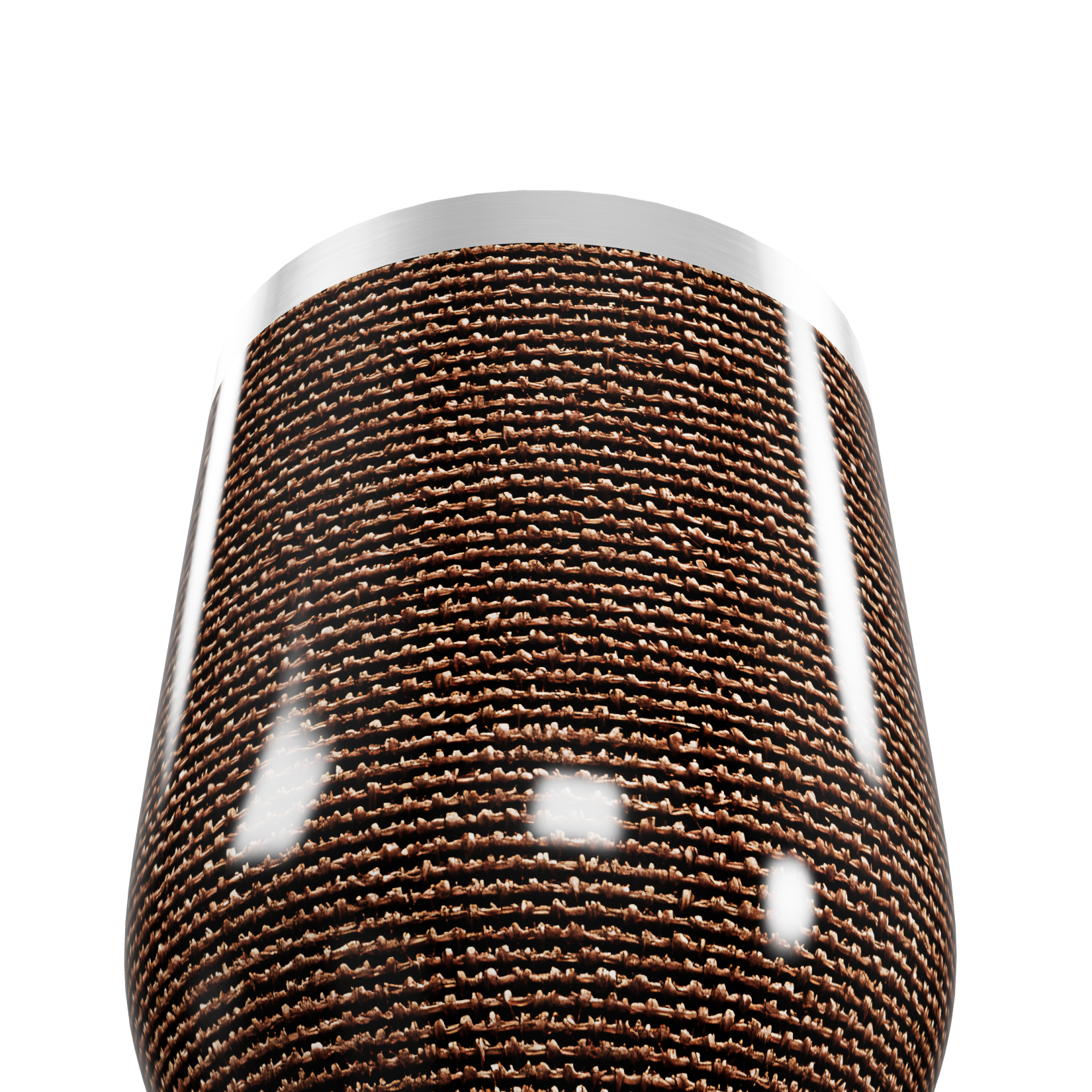 Copo Térmico Slim - Marrom Texturizado Aço