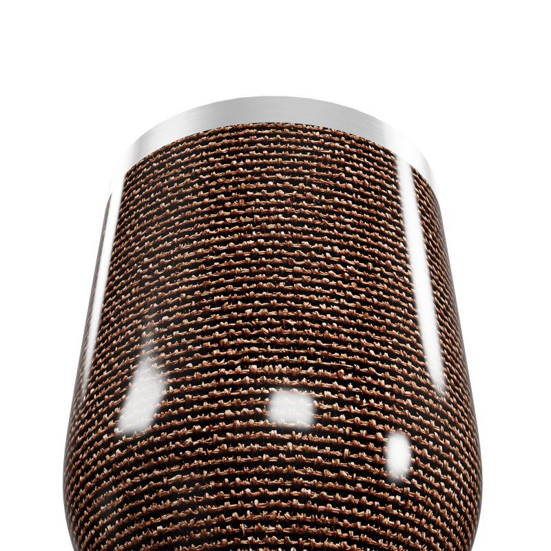 Copo Térmico Slim - Marrom Texturizado Aço