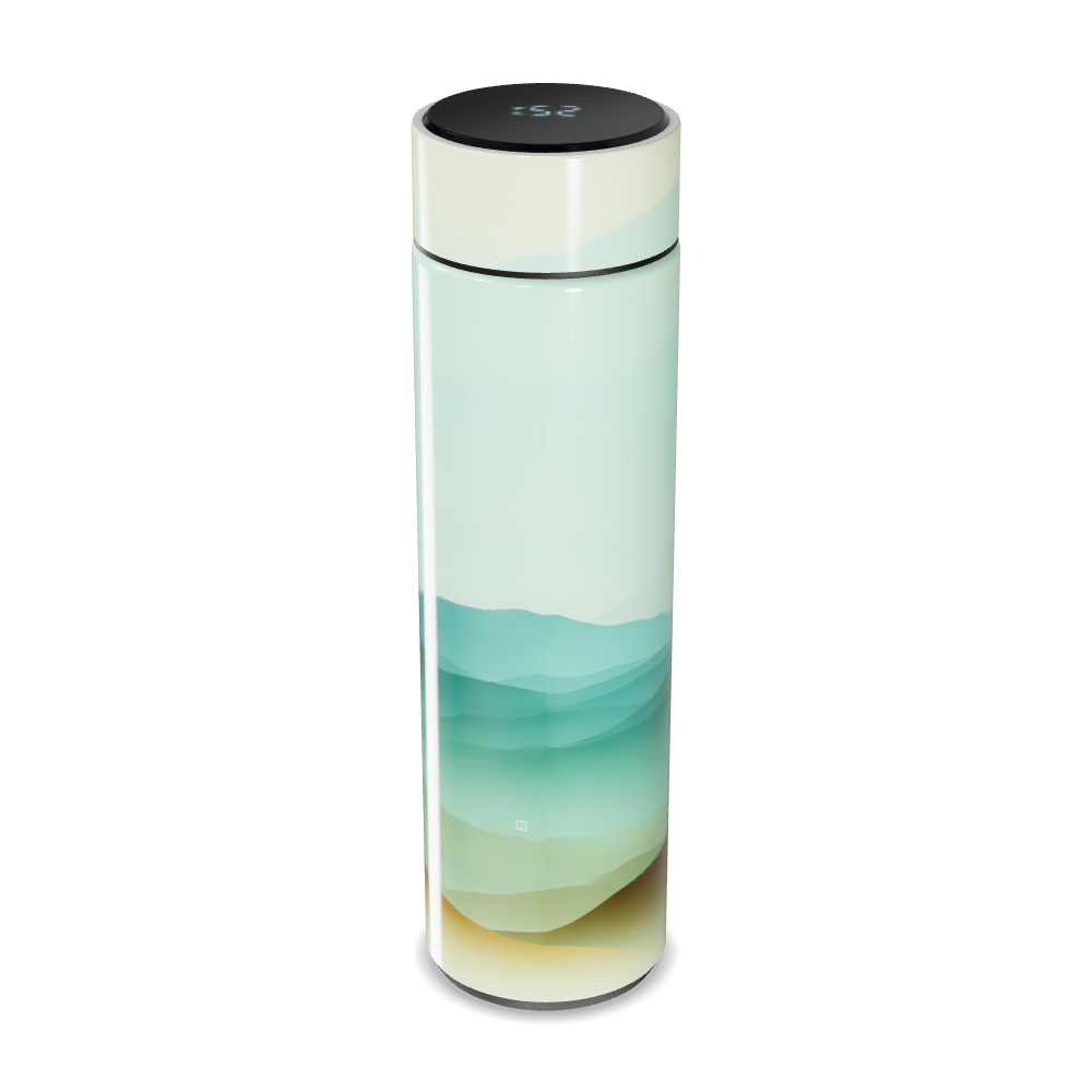 Garrafa Térmica Touch - Verde Água Digital