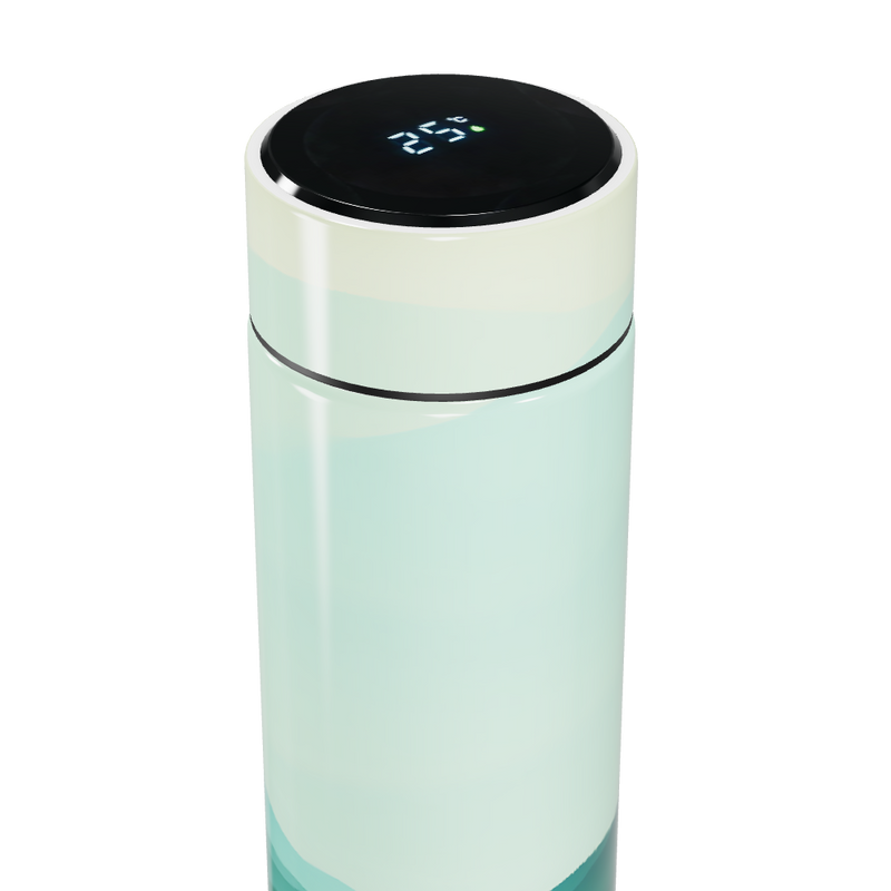 Garrafa Térmica Touch - Verde Água Digital