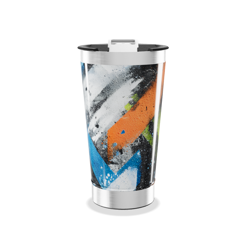 Copo Térmico - Arte Abstrata Colorido