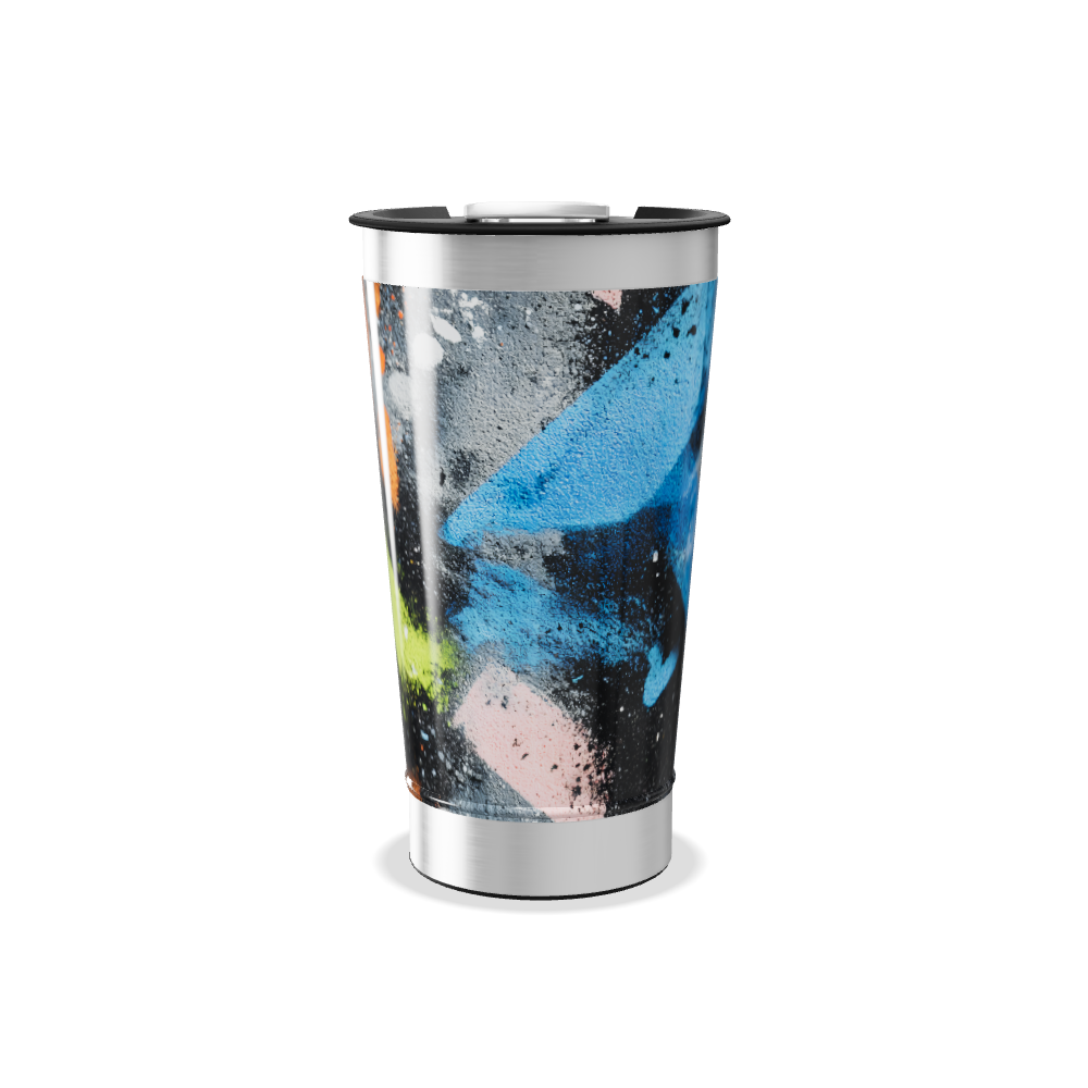Copo Térmico - Arte Abstrata Colorido