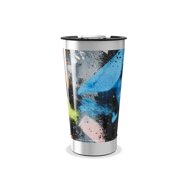 Copo Térmico - Arte Abstrata Colorido