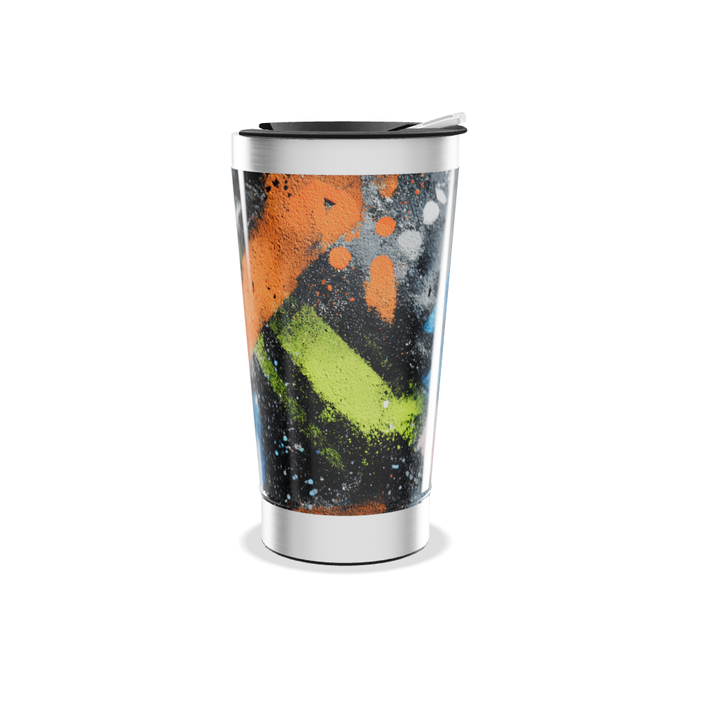 Copo Térmico - Arte Abstrata Colorido