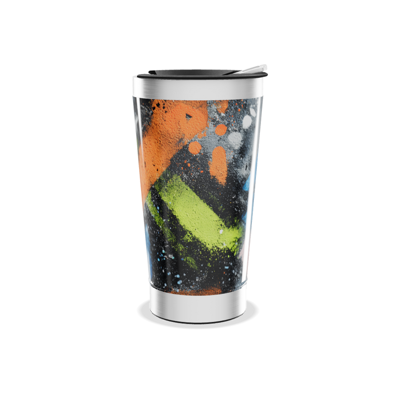Copo Térmico - Arte Abstrata Colorido