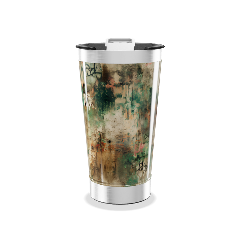 Copo Térmico - Estampa Abstrata Colorida