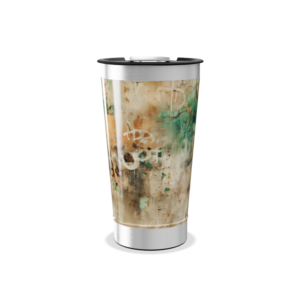 Copo Térmico - Estampa Abstrata Colorida