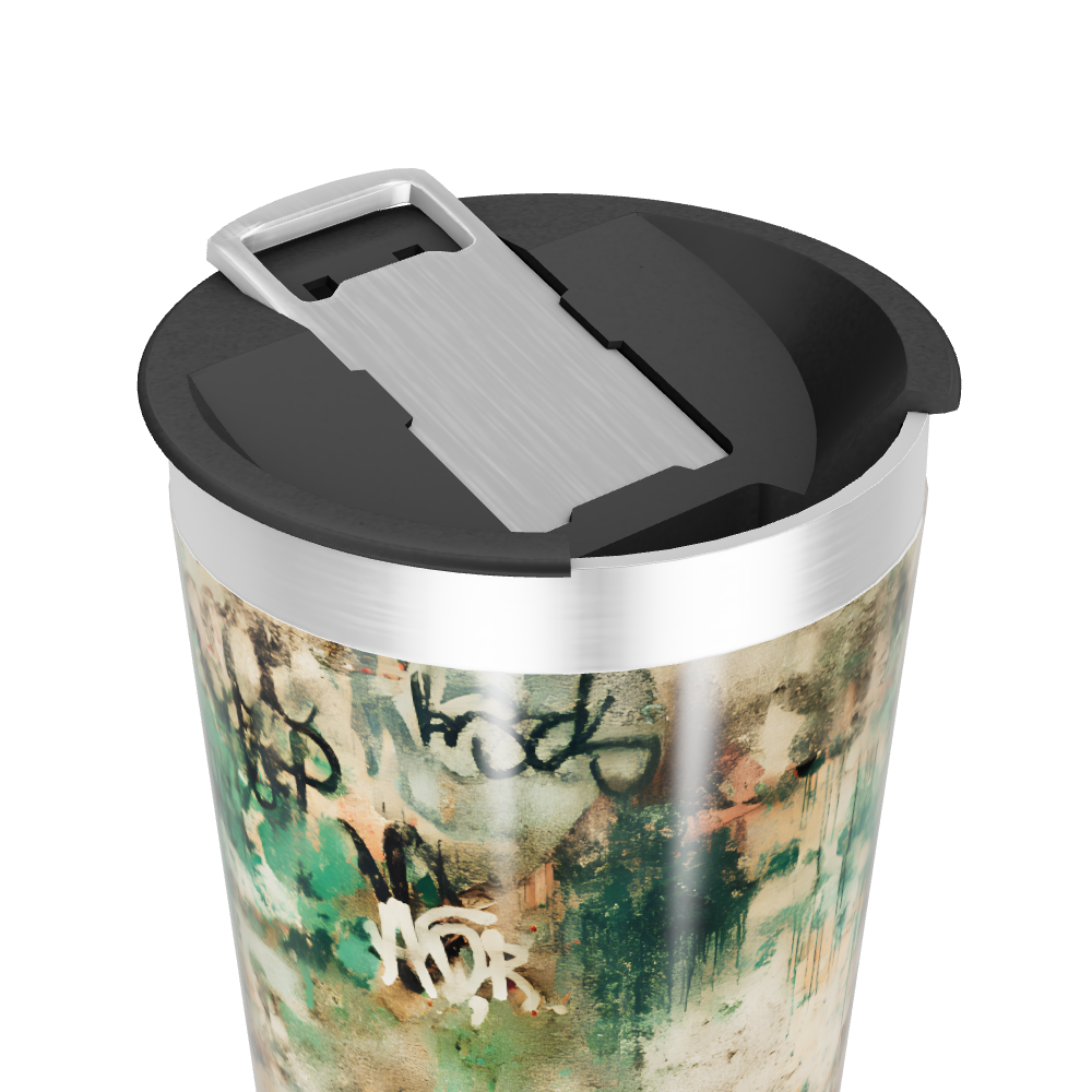 Copo Térmico - Estampa Abstrata Colorida