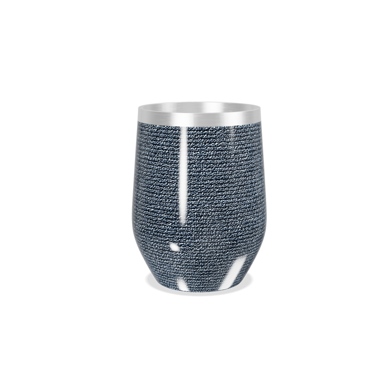 Copo Térmico Slim - Textura Azul Aço Inox