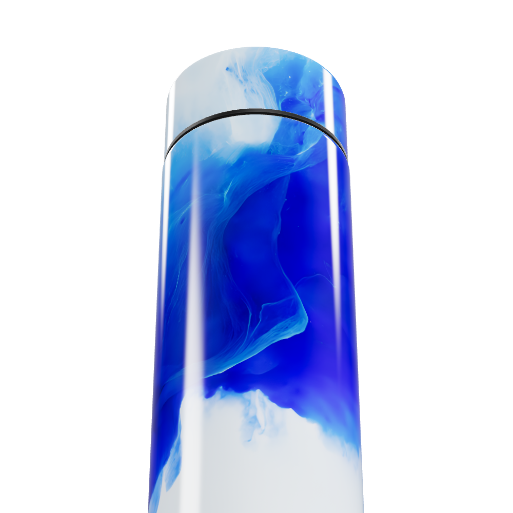 Garrafa Térmica Touch - Azul Marmorizada