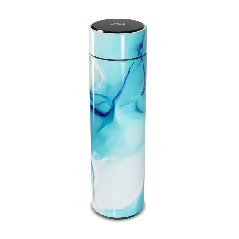 Garrafa Térmica Touch - Azul Marmorizada
