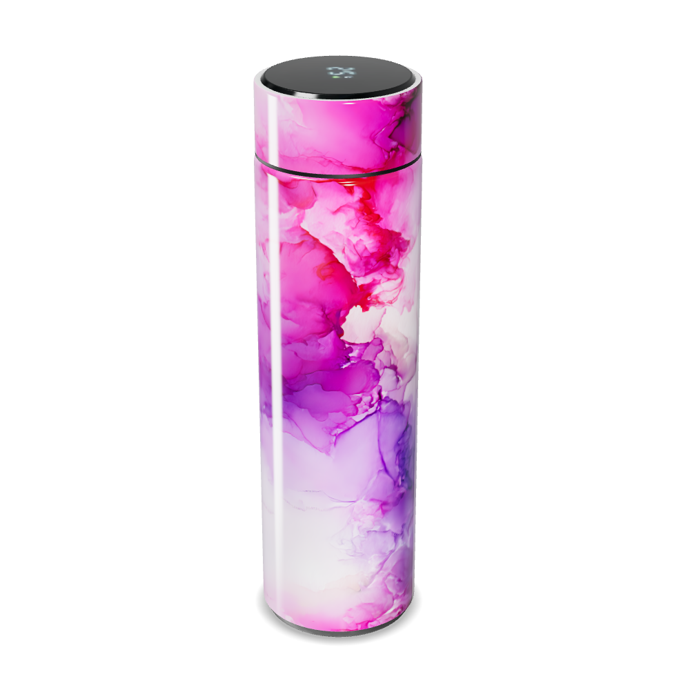 Garrafa Térmica Touch - Design Floral Rosa