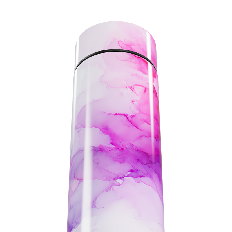 Garrafa Térmica Touch - Design Floral Rosa