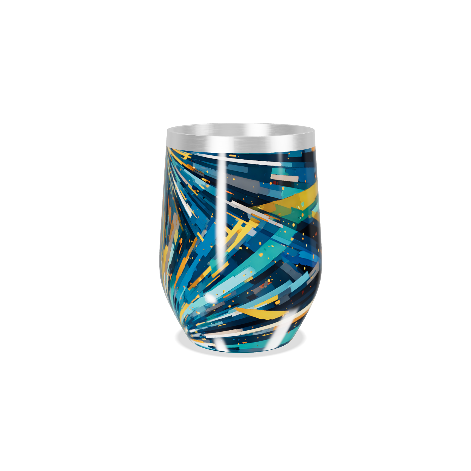 Copo Térmico Slim - Estampa Colorida Aço Inox