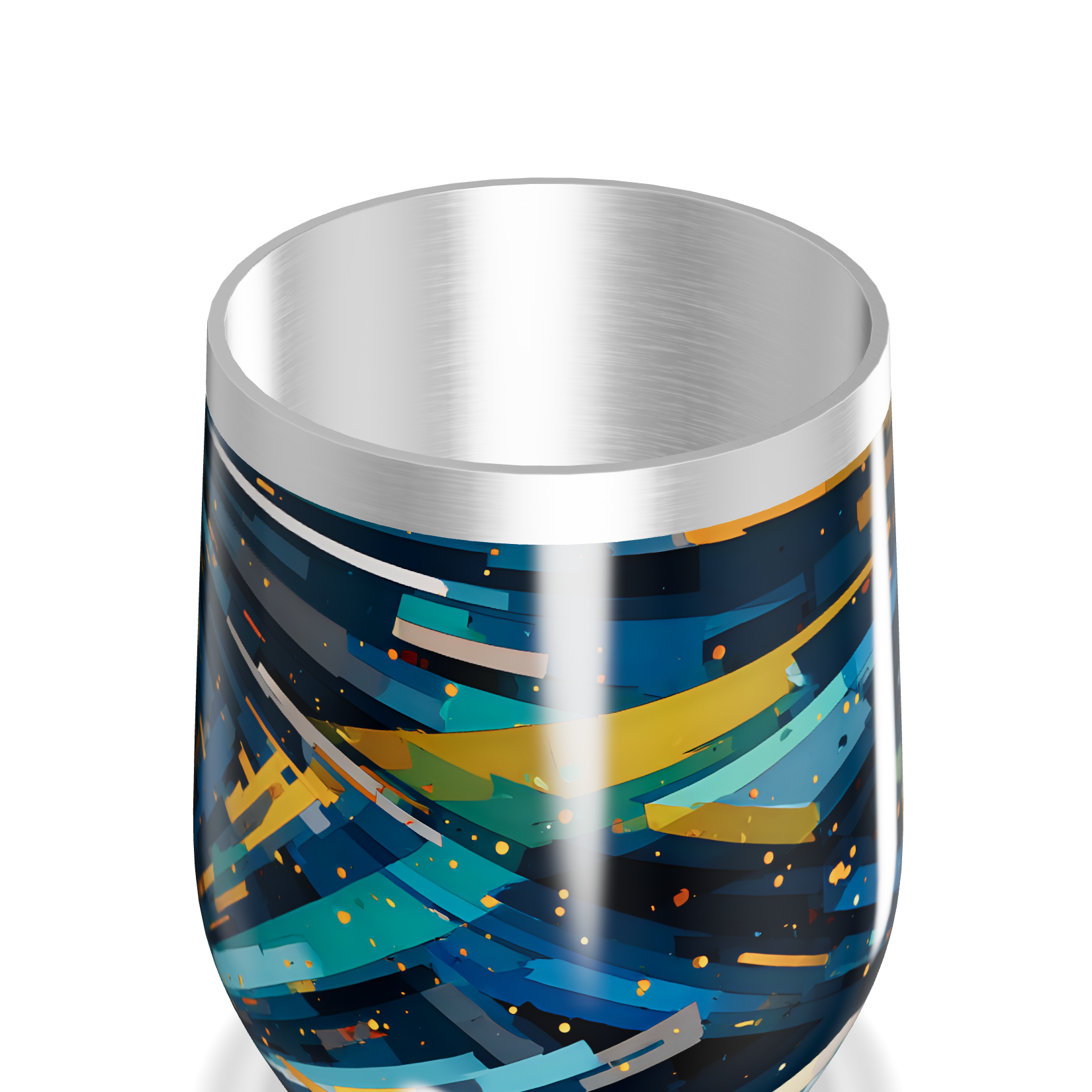 Copo Térmico Slim - Estampa Colorida Aço Inox